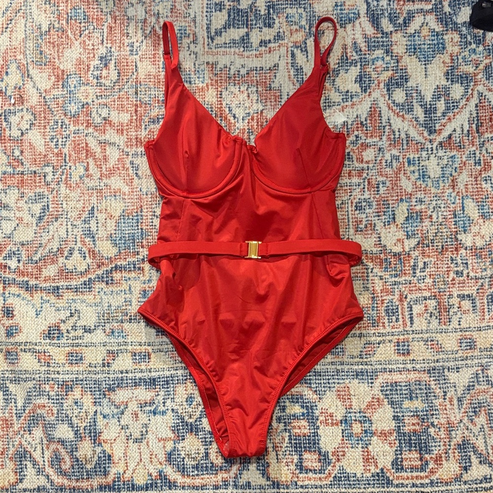 Watercolors by Kenny Flowers The Cali Underwire One Piece Swimsuit SZ S NWOT - Picture 3 of 6